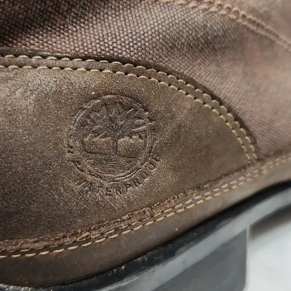 Timberland Genuine Leather Canvas Lace-up boots (w size 8.5) - Picture 9 of 16